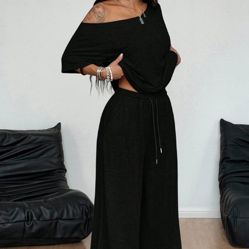 🌸Spring Pre-sale💐Women's Off-Shoulder Top & Pants 2-Piece Set